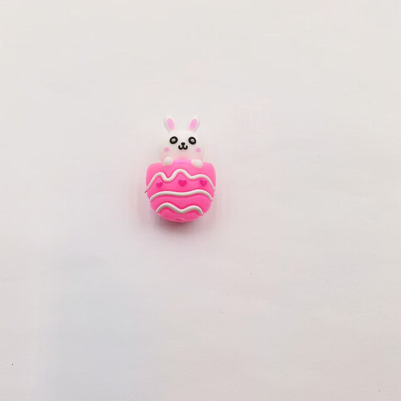 Wholesale 10pcs Composite Rabbit Series Silicone Cute Cartoon DIY Beads